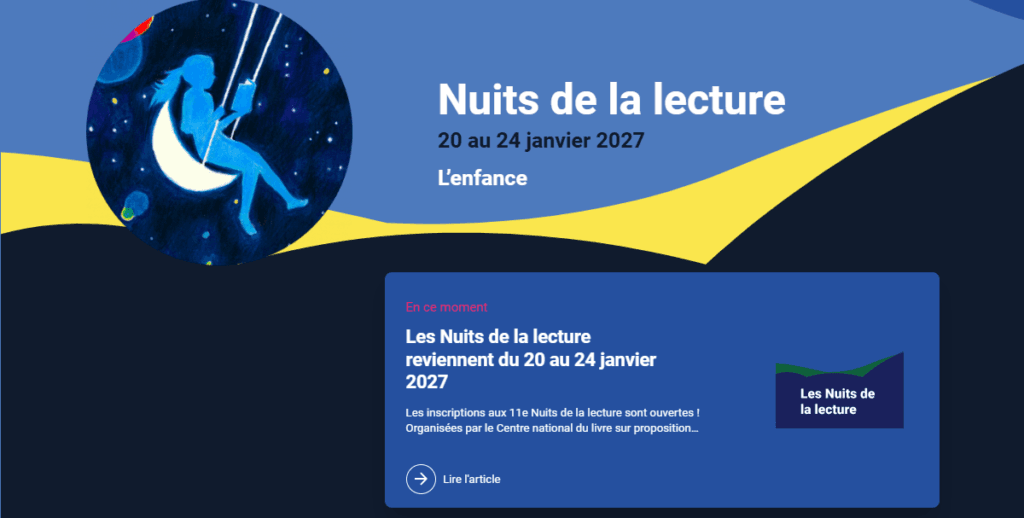 Nuits de la lecture 2027 – L'enfance